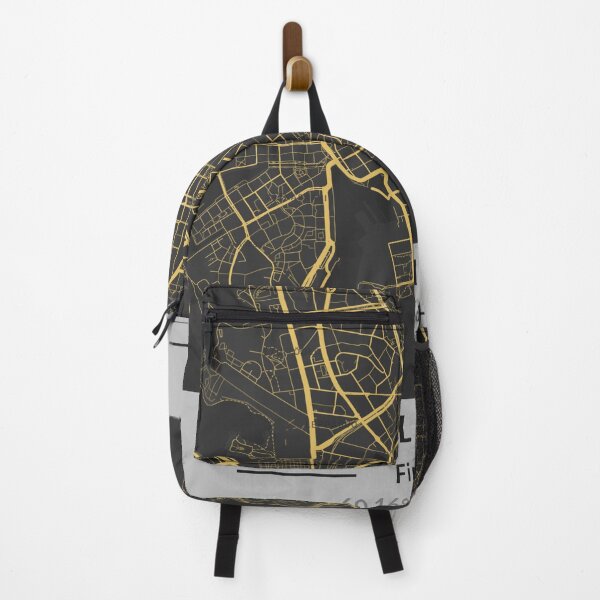 Artikelvorschau, Minimalistische Kartenkunst von Helsinki (Schwarz und Gold) entworfen und verkauft von MapMyCity.