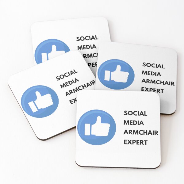 Item preview, Social Media Armchair Expert Funny Design designed and sold by PaultonDesigns.