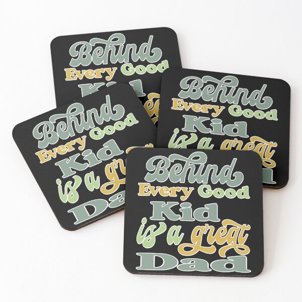 Item preview, BEHIND EVERY GOOD KID IS A GREAT DAD, WHITE DESIGN designed and sold by Rejiboustarts.