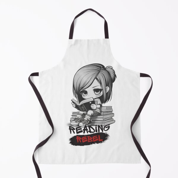 Item preview, Chibi Girl Reader & "Reading Rebel" designed and sold by MusesWhispers.