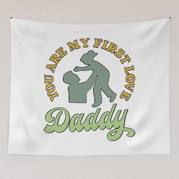 Item preview, DADDY YOU ARE MY FIRST LOVE, BLACK DESIGN designed and sold by Rejiboustarts.