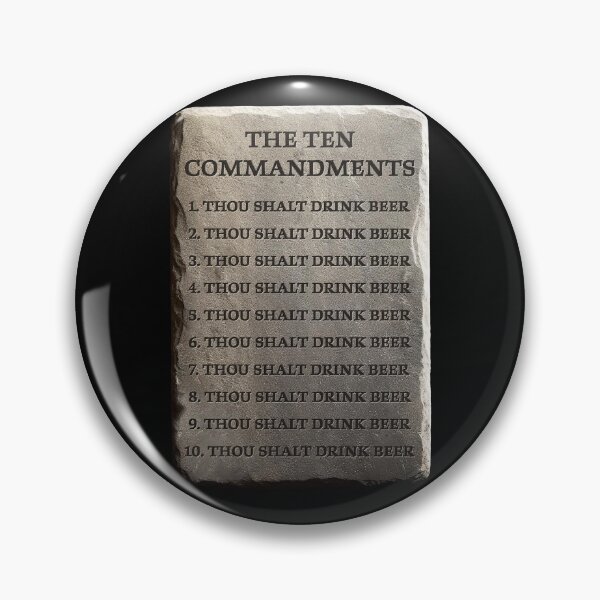 Item preview, The Beer Commandments designed and sold by Harvaticus.