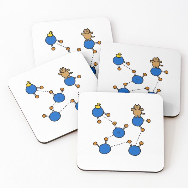 Item preview, a Cat and a Duck in the water molecule designed and sold by superbaechoo.