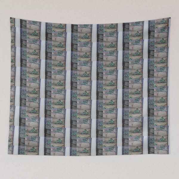 Item preview, Glance at Water fall on rocks with algae designed and sold by annenambiro.