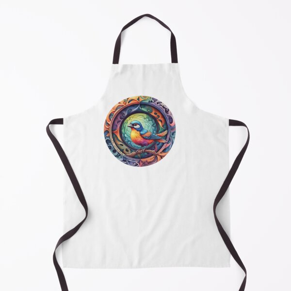 Item preview, Mystical Colorful Vibrant Bird in watercolor paint designed and sold by EmeraldCauldren.