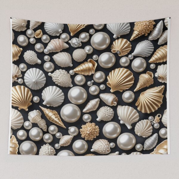 Item preview, pearls and shells theme designed and sold by Seventonix.
