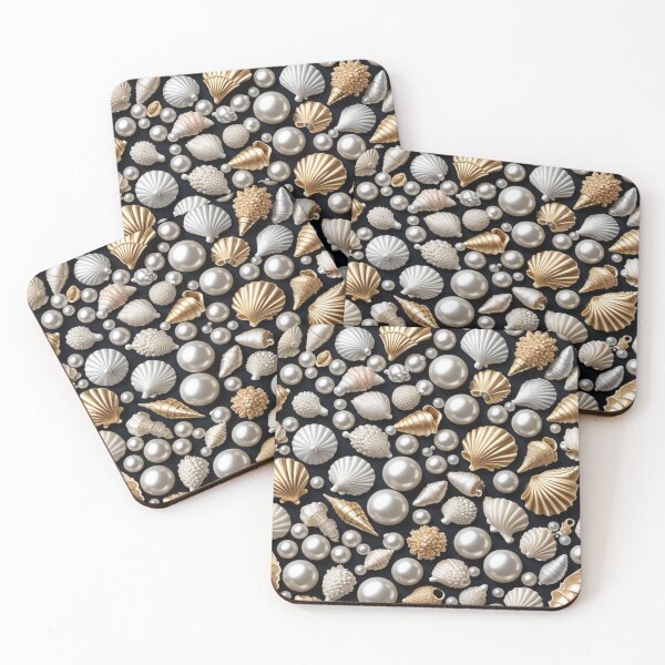 Item preview, pearls and shells theme designed and sold by Seventonix.