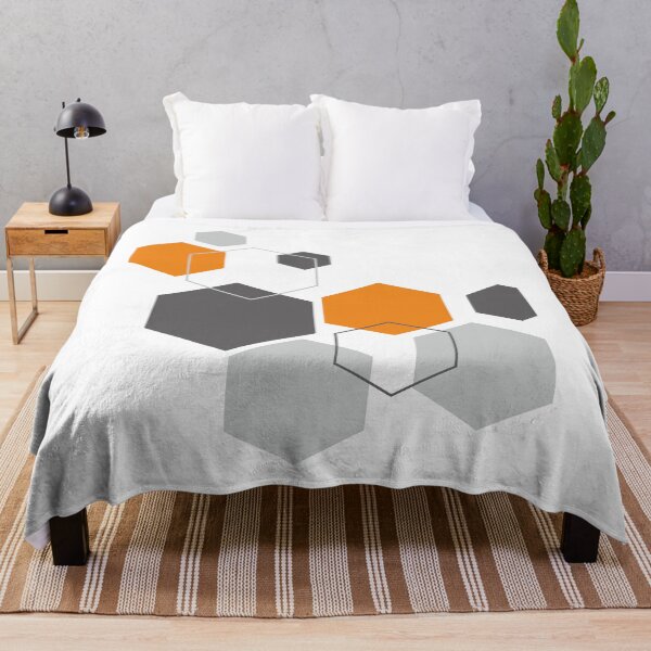 Item preview, Colour Palette Geometric Symphony - Organge and Grey designed and sold by TheKangiri.
