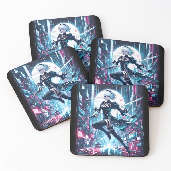 Item preview, Red Eye Yorha 2B Cyberpunk Style designed and sold by fambrostore.