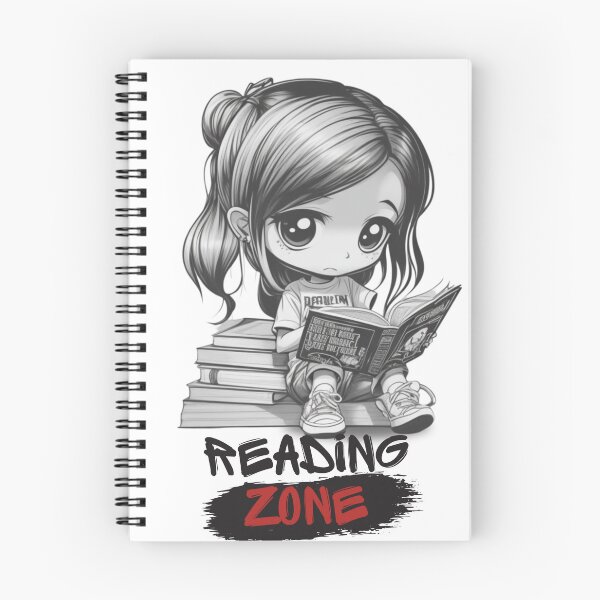 Item preview, Chibi Girl Reader &  "Reading Zone" designed and sold by MusesWhispers.