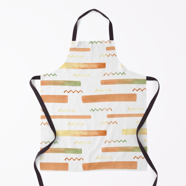 Item preview, Serene Stripes and Zigzags: Light Brown and Green Pattern designed and sold by Lessonsprint.