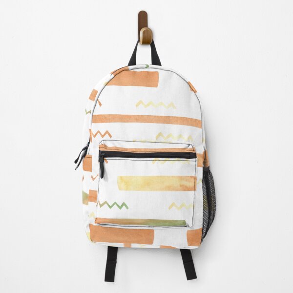 Item preview, Serene Stripes and Zigzags: Light Brown and Green Pattern designed and sold by Lessonsprint.