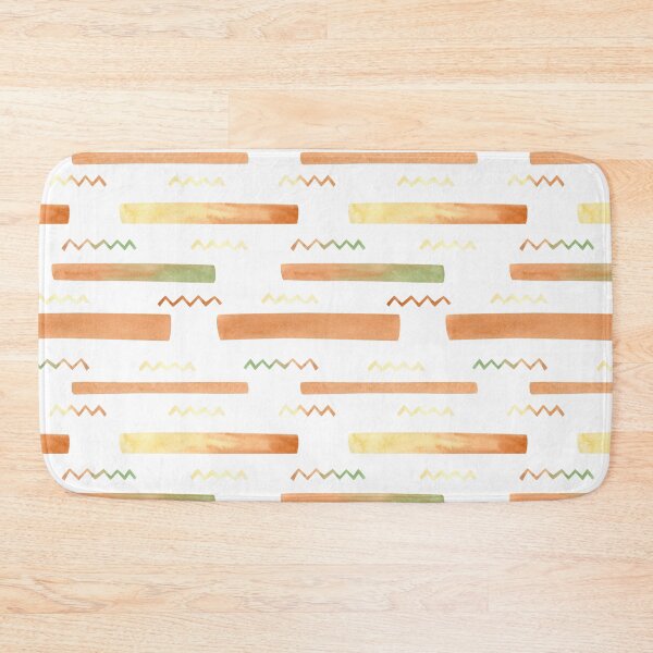 Item preview, Serene Stripes and Zigzags: Light Brown and Green Pattern designed and sold by Lessonsprint.