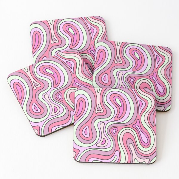 Item preview, Pastel Pink Trippy Swirls designed and sold by everything4eva.