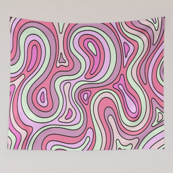 Item preview, Pastel Pink Trippy Swirls designed and sold by everything4eva.