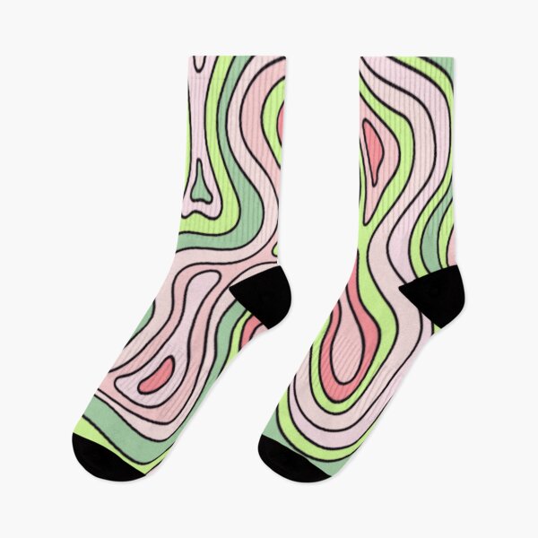 Item preview, Pastel Pink Green Trippy Swirls designed and sold by everything4eva.