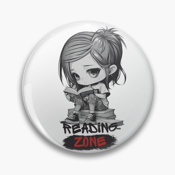 Item preview, Chibi Girl Reader &  "Reading Zone" designed and sold by MusesWhispers.