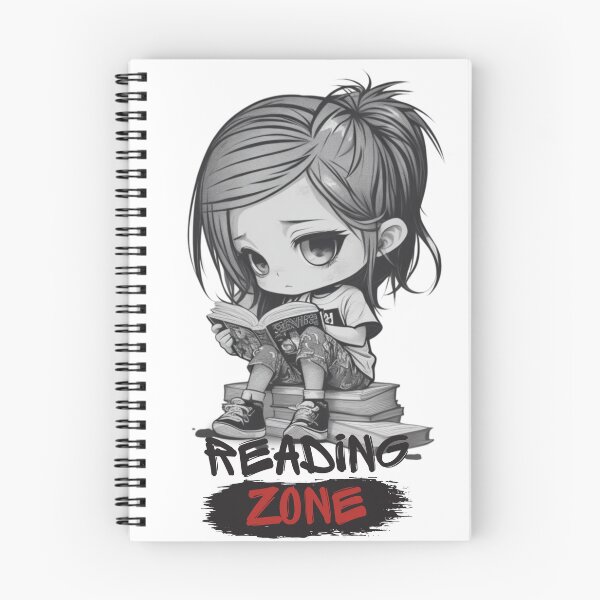 Item preview, Chibi Girl Reader &  "Reading Zone" designed and sold by MusesWhispers.