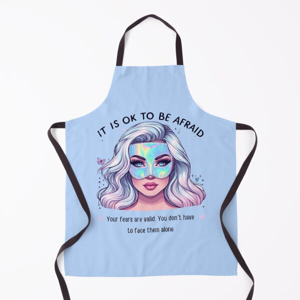 Item preview, Pastel Holographic Watercolor Sticker: Validating Fear, Normalizing Emotion designed and sold by Queueka.