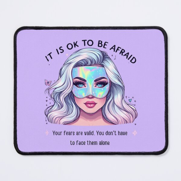 Item preview, Pastel Holographic Watercolor Sticker: Validating Fear, Normalizing Emotion designed and sold by Queueka.