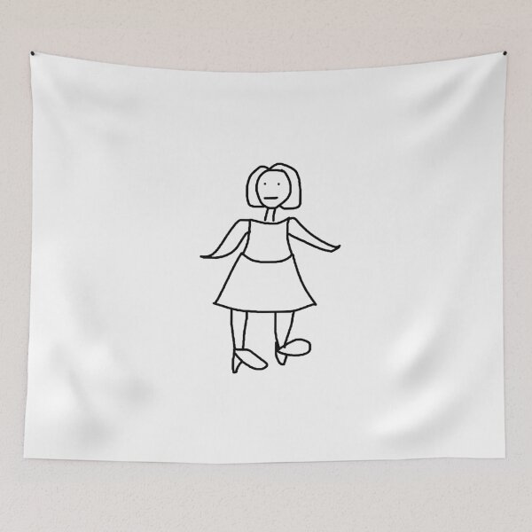 Item preview,   Funny drawing of a woman designed and sold by PICT  T MOSB.