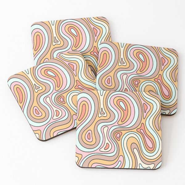 Item preview, Pastel Orange Trippy Swirls designed and sold by everything4eva.