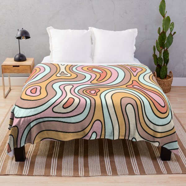 Item preview, Pastel Orange Trippy Swirls designed and sold by everything4eva.