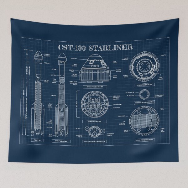 Item preview, STARLINER (Navy Blueprint) designed and sold by BGALAXY.