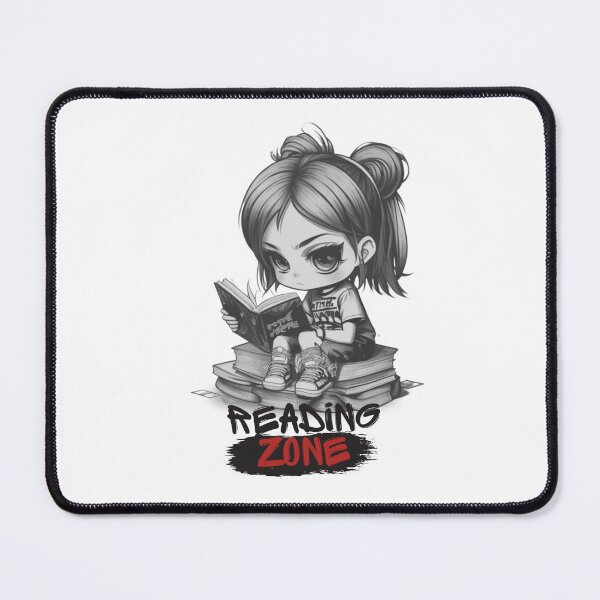 Item preview, Chibi Girl Reader & "Reading Zone" designed and sold by MusesWhispers.