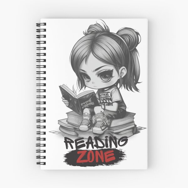 Item preview, Chibi Girl Reader &  "Reading Zone" designed and sold by MusesWhispers.