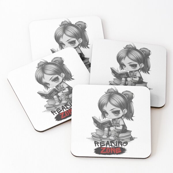 Item preview, Chibi Girl Reader &  "Reading Zone" designed and sold by MusesWhispers.