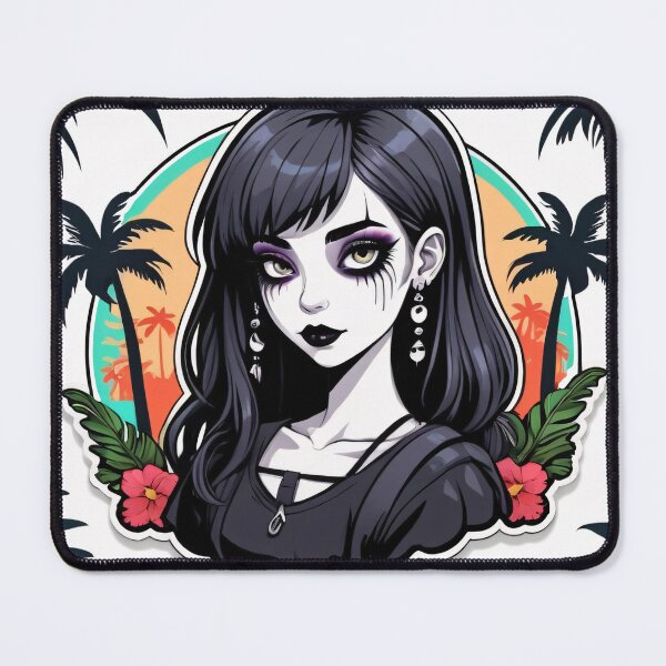 Item preview, Summer Goth Girl in the Jungle - Tropigoth designed and sold by MadnessEnvelope.