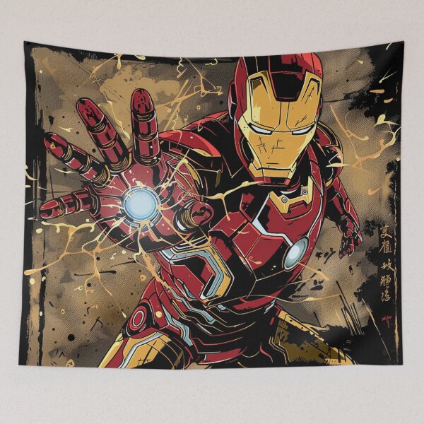 Item preview, Iron man illustration in the style of Eiichiro Oda. designed and sold by HANGLEMAN.