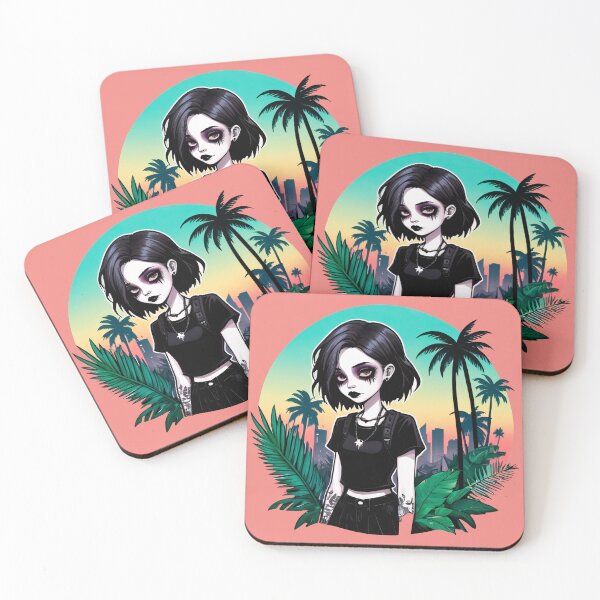 Item preview, Tropical Goth Girl in the Hot Summer Nature designed and sold by MadnessEnvelope.