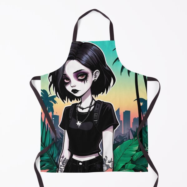 Item preview, Tropical Goth Girl in the Hot Summer Nature designed and sold by MadnessEnvelope.