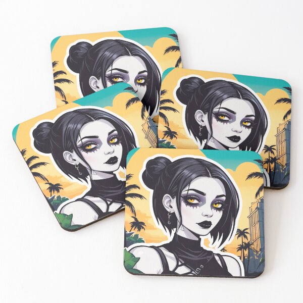 Aperçu de l'œuvre Fille Gothique Tropicale Exotique Été créée et vendue par MadnessEnvelope.