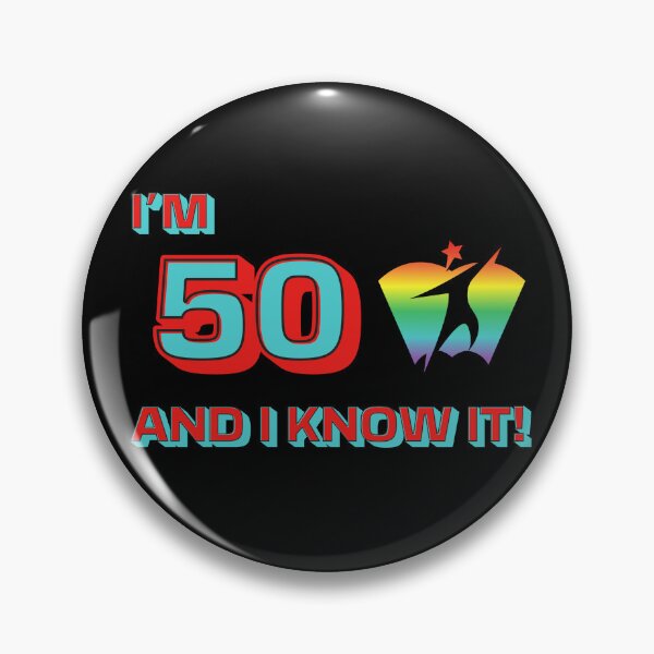 Artikelvorschau, Lustige Geschenkidee für eine Party zum 50. Geburtstag im Retro-Pride-Stil. entworfen und verkauft von Altered Physics.