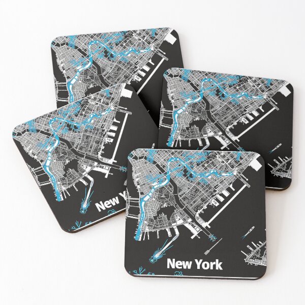 Item preview, Minimalist New York Map designed and sold by nomiraclehere.