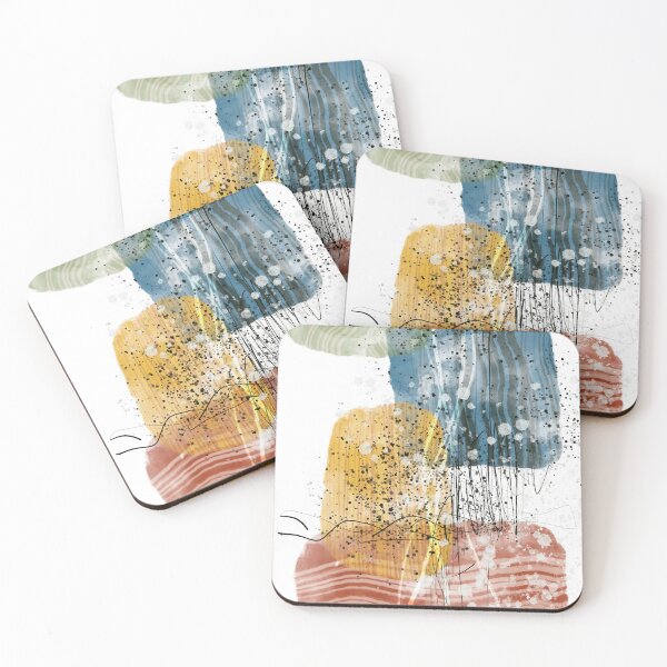 Item preview, Balancing blocks of colours and lines 1- modern abstract minimalist  designed and sold by navitalidesign.