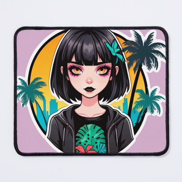 Item preview, Hot Goth Summer Girl on Tropical Vacation designed and sold by MadnessEnvelope.