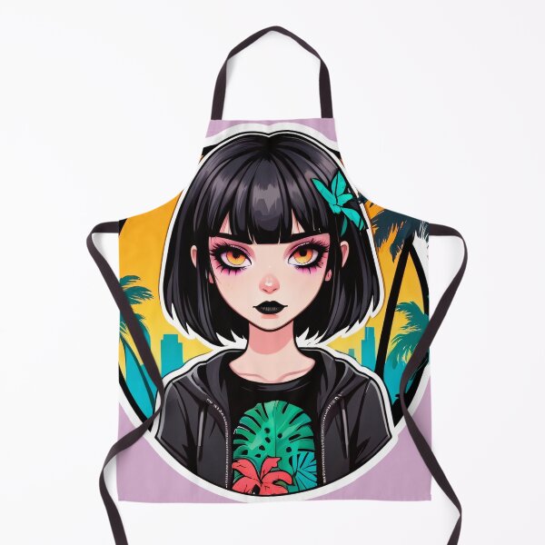 Item preview, Hot Goth Summer Girl on Tropical Vacation designed and sold by MadnessEnvelope.