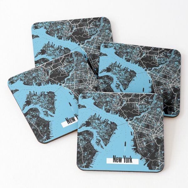 Item preview, Minimalist New York Map designed and sold by nomiraclehere.