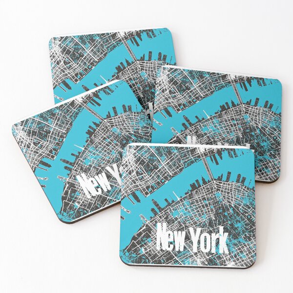 Item preview, Minimalist New York Map designed and sold by nomiraclehere.