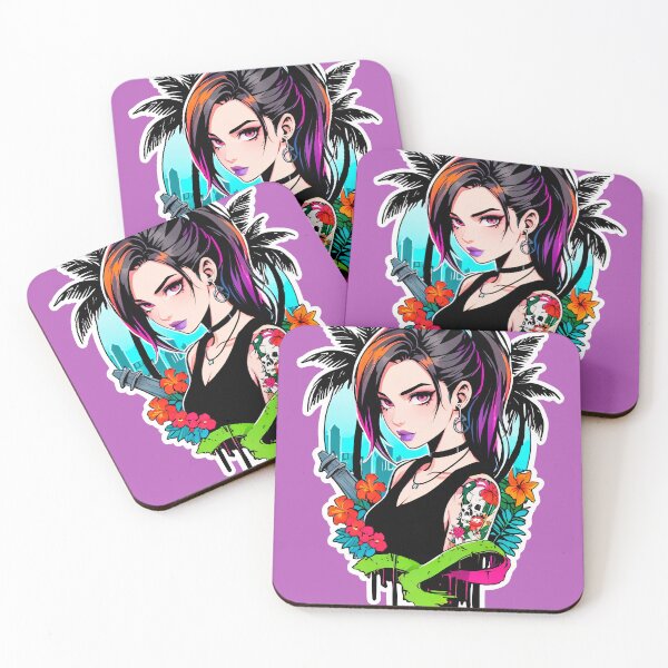 Item preview, Summer Punk Girl designed and sold by MadnessEnvelope.