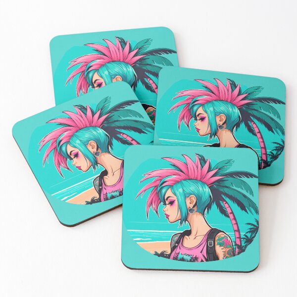Item preview, Summer Punk Girl at the Beach designed and sold by MadnessEnvelope.