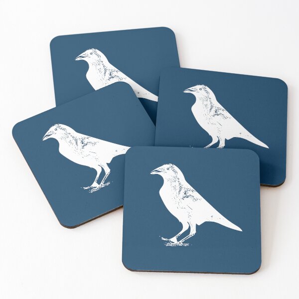 Item preview, Torresian Australian Crow White Design  designed and sold by designsasstultd.