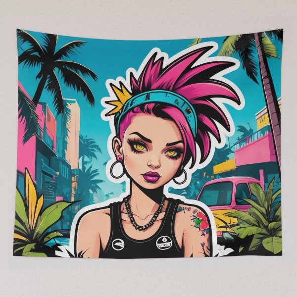 Item preview, Tropical Punk Girl designed and sold by MadnessEnvelope.