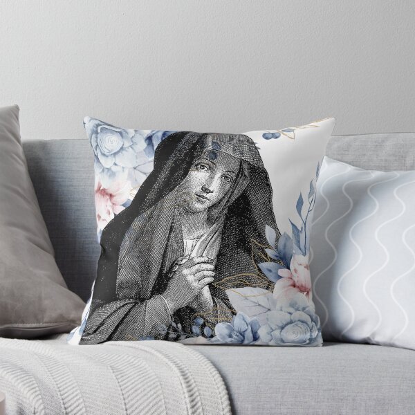 Item preview, Black Madonna Among Blue Flowers designed and sold by MisiuKolorowy.