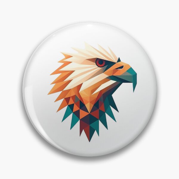 Item preview, Geometric minimalist logo of eagle on the transparent background designed and sold by MiraCleAI.