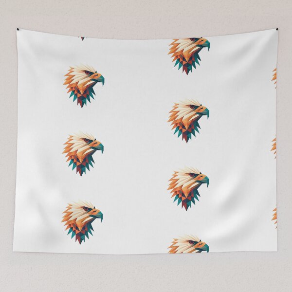Item preview, Geometric minimalist logo of eagle on the transparent background designed and sold by MiraCleAI.